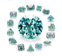 Pietra preziosa sciolta della moissanite del taglio fantasia di forma del cuore di 0,5 - 5 carati per la progettazione e l'artigianato dei gioielli fini, Asscher 1 ct 6.5MM, Moissanite