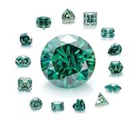 Pietra preziosa sciolta della moissanite del taglio fantasia di forma del cuore di 0,5 - 5 carati per la progettazione e l'artigianato dei gioielli fini, Asscher 1 ct 6.5MM, Moissanite