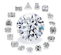 Pietra preziosa sciolta della moissanite del taglio fantasia di forma del cuore di 0,5 - 5 carati per la progettazione e l'artigianato dei gioielli fini, Emerald 1ct 5X7, Moissanite