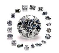 Pietra preziosa sciolta della moissanite del taglio fantasia di forma del cuore di 0,5 - 5 carati per la progettazione e l'artigianato dei gioielli fini, Pear 1ct 5X8, Moissanite