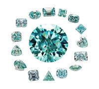 Pietra preziosa sciolta della moissanite del taglio fantasia di forma del cuore di 0,5 - 5 carati per la progettazione e l'artigianato dei gioielli fini, Cushion 6x6 1ct, Moissanite