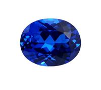 Pietra preziosa sciolta dello spinello del cobalto di forma ovale per la progettazione unica dell'orecchino e la fabbricazione di gioielli su, 7x9mm, Moissanite
