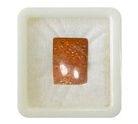 Pietra preziosa sfusa calibrata in pietra solare naturale da 55 carati, forma rettangolare cabochon, pietra portafortuna per la guarigione dei chakra, creazione di gioielli, pietra da 3 carati.