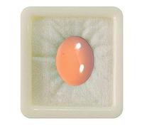 Pietra preziosa sfusa di corniola rosa naturale calibrata da 55 carati, forma ovale cabochon, pietra portafortuna per la guarigione dei chakra, creazione di gioielli, pietra preziosa da 2 carati.