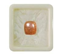 Pietra preziosa sfusa in pietra del sole naturale da 55 carati, forma quadrata a forma di cuscino, pietra portafortuna per la guarigione dei chakra, creazione di gioielli, pietra da 6 carati.