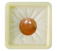 Pietra preziosa sfusa in pietra del sole naturale da 55 carati, forma rotonda pietra portafortuna per la guarigione dei chakra, creazione di gioielli, pietra da 4 carati.