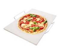 Pietra refrattaria per pizza con supporto, 2 pezzi