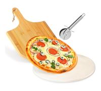 Pietra Refrattaria per Pizza refrattario in Refrattaria Pala Coltello Set 33cm