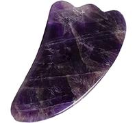 Pietra ruvida di ametista Raschietto guazzo ametista Gua Sha Strumento di massaggio Rullo di giada Massaggiatore viso Lifting Antirughe Bellezza Cura della pelle Set di pietre guazzo Collezioni di cas