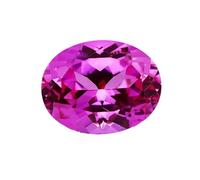 Pietra sciolta del corindone rosso porpora del taglio ovale per la fabbricazione dei monili di dichiarazione e progettazione su ordin, 7x9mm, Moissanite