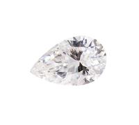 Pietra sciolta della moissanite del taglio della pera di 10X5mm - di 10X14mm con alta durezza che supera i tester del diamante per la fabbricazione dei gioielli, 6x8mm 1.25ct, Moissanite