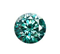 Pietra sciolta di moissanite taglio generale dell'imperatore rotondo 1-5 ct per progetti di creazione di gioielli e design di fascia alta, GRA-9.0mm-3.0ct, Moissanite