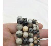 Pietra Splendido Picasso Rotondo Perline Sciolte Adatte Fai da Te Bracciale Collana Donne per la Creazione di Gioielli Accessori-Argento-4mm 93pz Perline-Argento-10mm 38pz perline