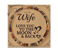 Pietra tessuta a mano con dimensioni regolabili e biglietto di benedizione portatile per feste e occasioni speciali indossare misura regolabile, Misura unica, come descritto