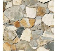 Pietra Trama Roccia Carta da Parati Autoadesiva 0.45x5 m Strada di Ghiaia Pellicola Adesiva per Mobili Impermeabile Carta Adesivo Ispessita Opaco Sticker per Muro Cucina Armadio Cassetto e Scaffali
