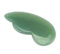 Pietra verde naturale Guasha Jade Massaggio facciale Strumento for la cura della pelle for raschiare il massaggio del collo posteriore decorazione della stanza