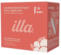 PIETRASANTA PHARMA SpA Assorbenti Interni Illa Super in cotone bio, 16 pezzi