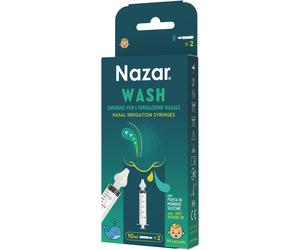 pietrasanta pharma spa Nazar Wash Siringhe per l'Irrigazione Nasale 2 Pezzi 10 ml
