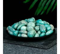 Pietre burattate assortite naturali, grezze, lucidate, cristalli curativi Reiki, gemme per terapia energetica, decorazione da giardino, 15-20 mm - Amazzonite - 50 g (7-14 pezzi)