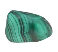 Pietre burattate popolari | Pietra burattata in gemma + carta della pietra preziosa | Dimensione M: 2-3 cm | Pietra curativa liscia per la mano, pietra tascabile (Malachite)