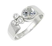 Pietre C Z Anello placcato argento uomo e donna Gioielli C1152AH_69 (22.0)