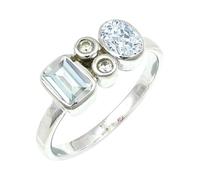 Pietre C Z Anello placcato argento uomo e donna Gioielli C1153AH_64 (20.4)