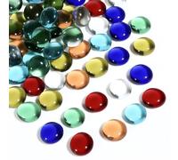Pietre colorate di vetro - ca. 210 pezzi, 900 g, pietre decorative per vasi, sassi decorativi per vasi, sassolini decorativi per vasi, 15-20 mm, per acquario, piante acquatiche e progetti fai-da-te