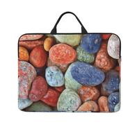 Pietre colorate stampate, Custodia per laptop da 14 pollici, borsa per notebook, custodia per laptop, valigetta con maniglia