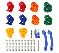 Pietre Da Arrampicata Per Bambini, Set Colorato Con 2 Maniglie Blu, Accessori Per Parete Da Arrampicata Da Interno Ed Esterno