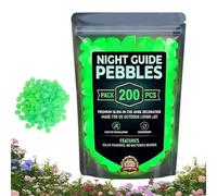 Pietre Da Giardino Fosforescenti,200 Pezzi Rocce Luminose per Arredamento Esterno,Ciottoli Luminosi Per | Cammino Giardino Posteriore Cortile Ingresso Terrazza Acquario Terrario Paesaggio