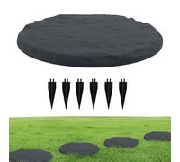 Pietre Da Giardino | Lastre Decorativi Per,Set di Pioli per Pietre da Esterni per Giardino Terrazzo Piscina Campo Giochi Spazi Aperti