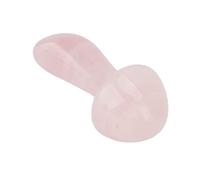 Pietre da massaggio a forma di fungo, circolazione sanguigna rilassante per la cura della pelle massaggiatore a forma di fungo portatile per la testa per le donne (Quarzo rosa)