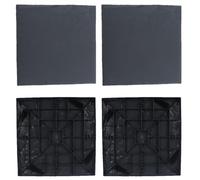 Pietre da passeggio da giardino | 4 lastre 39,5x39,5 cm ABS Resina PC Aspetto naturale | Ciottoli decorativi, pali di ancoraggio incluse | Non -Slip, luce, solido, resistente | Path, Allée, Terr