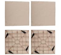 Pietre da passeggio da giardino | 4 lastre 39,5x39,5 cm ABS Resina PC Aspetto naturale | Ciottoli decorativi, pali di ancoraggio incluse | Non -Slip, luce, solido, resistente | Path, Allée, Terr