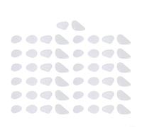 Pietre decorative fosforescenti al buio, 50 ciottoli ecologici per migliorare giardini, passerelle e ambienti acquatici (bianco)