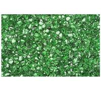 Pietre Decorative in Vetro, 6-11 mm, 1 kg, Trasparenti, Impermeabili, Senza Polvere, Cristalli Ghiaccio Finti, per Vetrine, Spumantiere, Hobbystica (Verde, 1 kg)