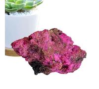 Pietre decorative- Pietre decorative per acquario | Corindone rosso grezzo di rubino naturale, decorazione da giardino Prove minerali per la raccolta di desktop terrazza da interno Vista vasi per