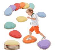 Pietre di Bilanciamento per Bambini, 6PCS Stepping Stones Impilabili, Prcorso Psicomotricità Bambini per Interni ed Esterni, Gioco Equilibrio Sensoriale, Promuovere l'equilibrio e Coordinazione