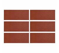Pietre di gomma moderne per esterni come lastre antiscivolo per sentieri da giardino, dimensioni 60,5 x 25 x 2 cm, set da 6 pezzi
