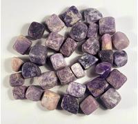 Pietre Di Lepidolite Viola Lucidate Gemma Naturale Minerale Brasile