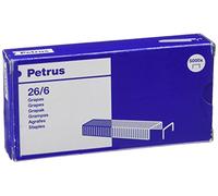 Pietre di Petrus, 30 fogli, Lunghezza 6 mm, 5000 graffette, Modello 26/6, 55712