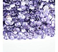 Pietre di strass in resina con retro piatto da 2 mm, 3,0 mm, 4,0 mm, 5 mm e 6 mm, rotonde, non termoadesive, per artigianato fai da te, decorazioni per scarpe, ametista chiaro, 5 mm, 1500 pezzi