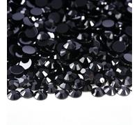 Pietre di strass in resina con retro piatto da 2 mm, 3,0 mm, 4,0 mm, 5 mm e 6 mm, rotonde, non termoadesive, per artigianato fai da te, decorazioni per scarpe, argento antico, 5 mm, 1500 pezzi