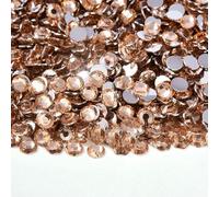 Pietre di strass in resina con retro piatto da 2 mm, 3,0 mm, 4,0 mm, 5 mm e 6 mm, rotonde, non termoadesive, per artigianato fai da te, decorazioni per scarpe, bicchieri, champagne, 5 mm, 1500 pezzi