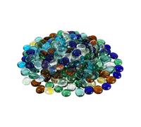 Pietre di Vetaro Colorate, 900g Decorazione con Pietre di Vetro, Pezzi Perline Piatte Decorative Traslucidi, Sassolini Decorativi,Decorative Mosaico, per Vasi Decorazione Matrimoni Pietre Acquario