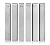 Pietre Diamantate Per l'affilatura, 6 Pcs Pietra per Affilare Coltelli con Base, 120/240/600/1000/2000/3000 Professionale Piastre Diamantate Per Affilare