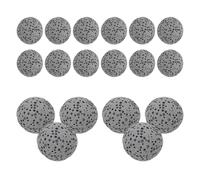 Pietre Diffusore Aromaterapia Vulcanica 26 Pezzi Sacchetto | Diametro 0, 55 Pollici, Grigio, Roccia Lavica Naturale, per Auto e Camera da Letto
