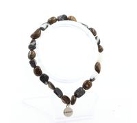 Pietre E Minerali. Bracciale Bronzite Del Brasile + Jaspe Zebra Del Brasile.