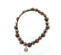 Braccialetto Occhio di Tigre D'Africa Del Sud + Perle Ematite + Legno 8 Mm.