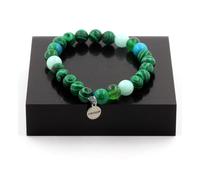 Pietre E Minerali. Bracciale Perle Amazonite + Crisocolla + Malachite + Agata
